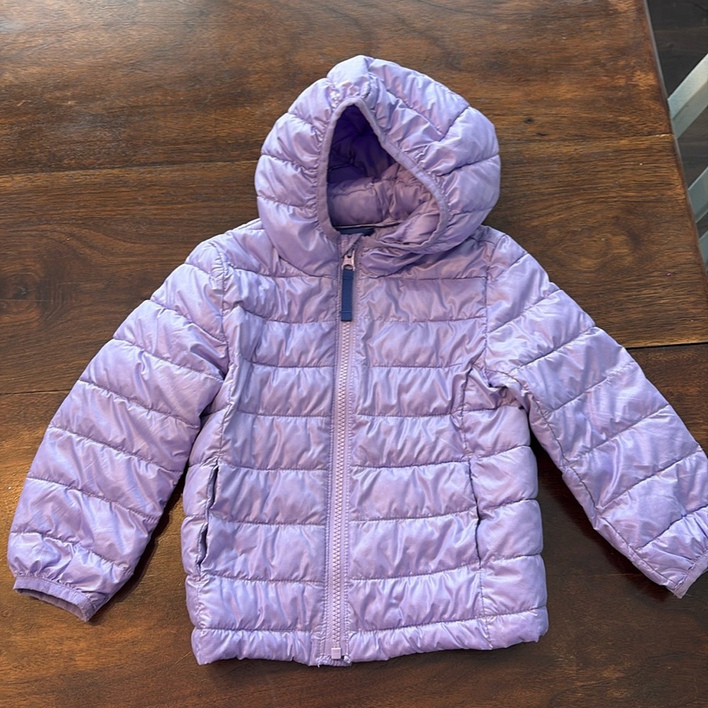 Primary size 2 puffer jacket light purple